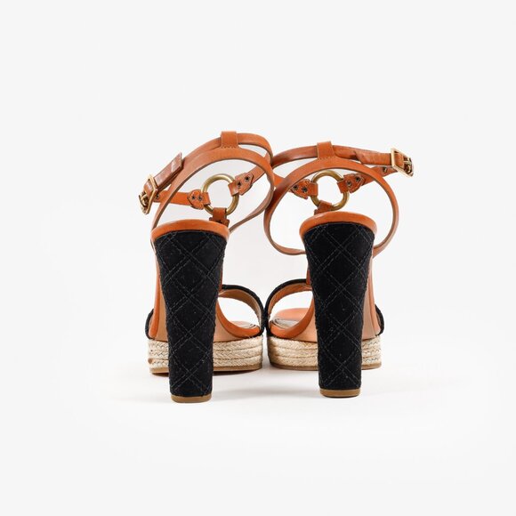 Marc Jacobs Brown & Black Strappy Heels - Picture 3 of 12